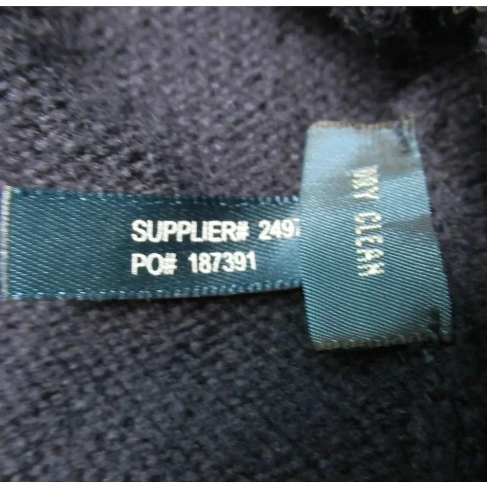 Polo By Ralph Lauren Mens Blue Lambs Wool Long Sleeve V-Neck Pullover Sweater M